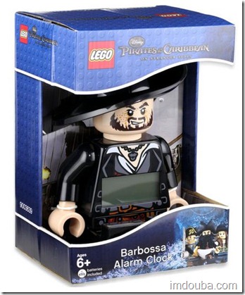 LEGO Kids' 9003639 Pirates of the Caribbean Barbosa Minifigure Clock2